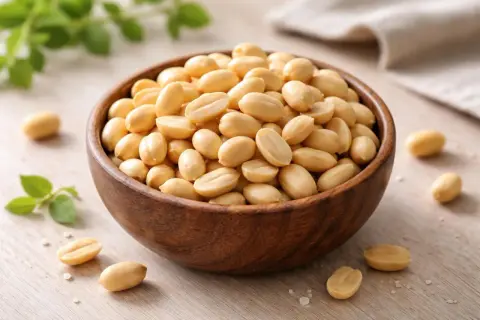 Un bol de cacahuètes, un aliment sain qui peut aider à gérer le cholestérol.