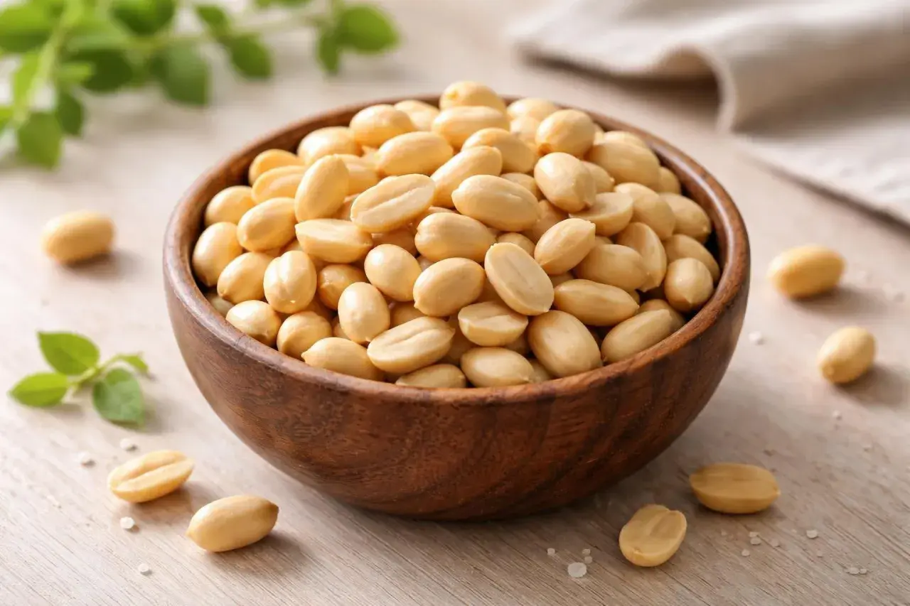 Un bol de cacahuètes, un aliment sain qui peut aider à gérer le cholestérol.