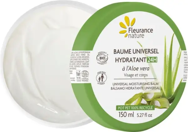 Crème hydratante 24h à l'aloe vera, idéale pour le visage et le corps. Découvrez que faire avec de l'aloe vera pour une peau nourrie.
